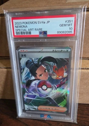 Pokémon NEMONA 351/190 SV4a Shiny Treasure EX Japanese SAR PSA 10