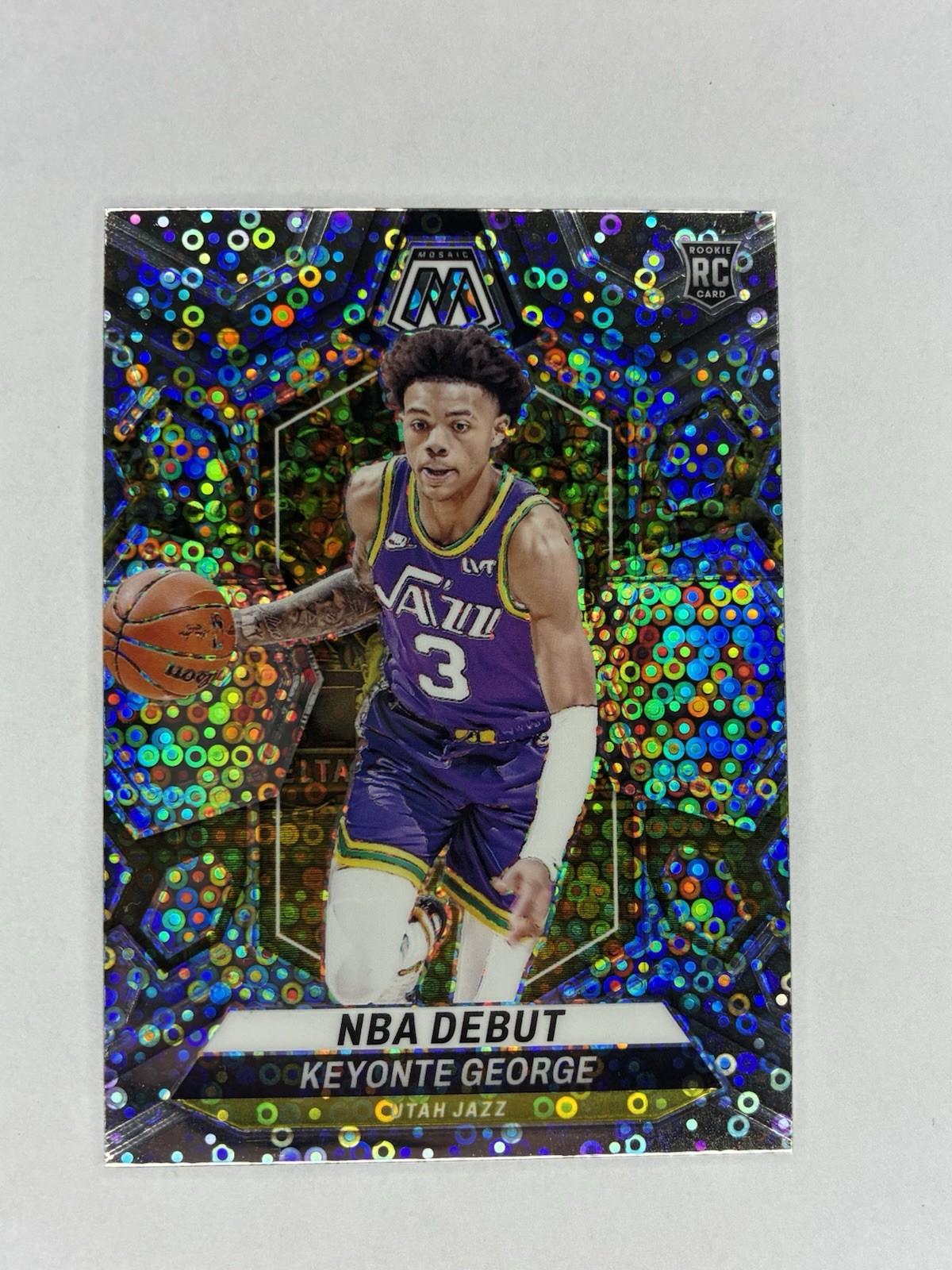 2023-24 Panini Mosaic Keyonte George Fast Break Silver Prizm NBA Debut RC #251
