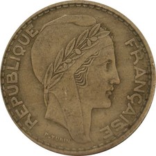 1949 French Algeria  50 Francs Copper-Nickel Vintage Coin KM 92 Africa 