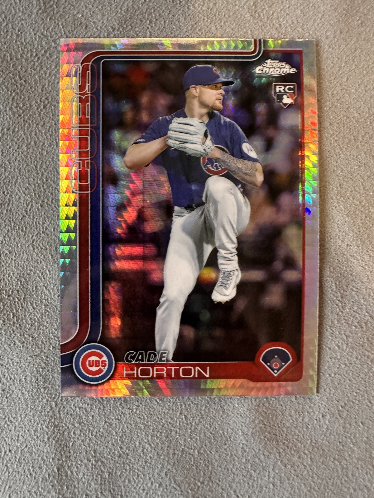 Cade Horton 2025 Topps Chrome Update #USC63 Chicago Cubs Prism Refractors Rookie