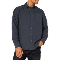 Amazon Essentials Herren Flanellhemd Langarm Schwarz XL Hemd
