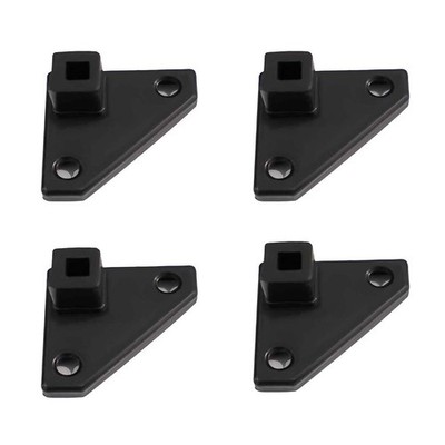 4 Stück Kunststoff Fußhalterungen für 21x21 mm Vierkantrohr Up Zeltbeine