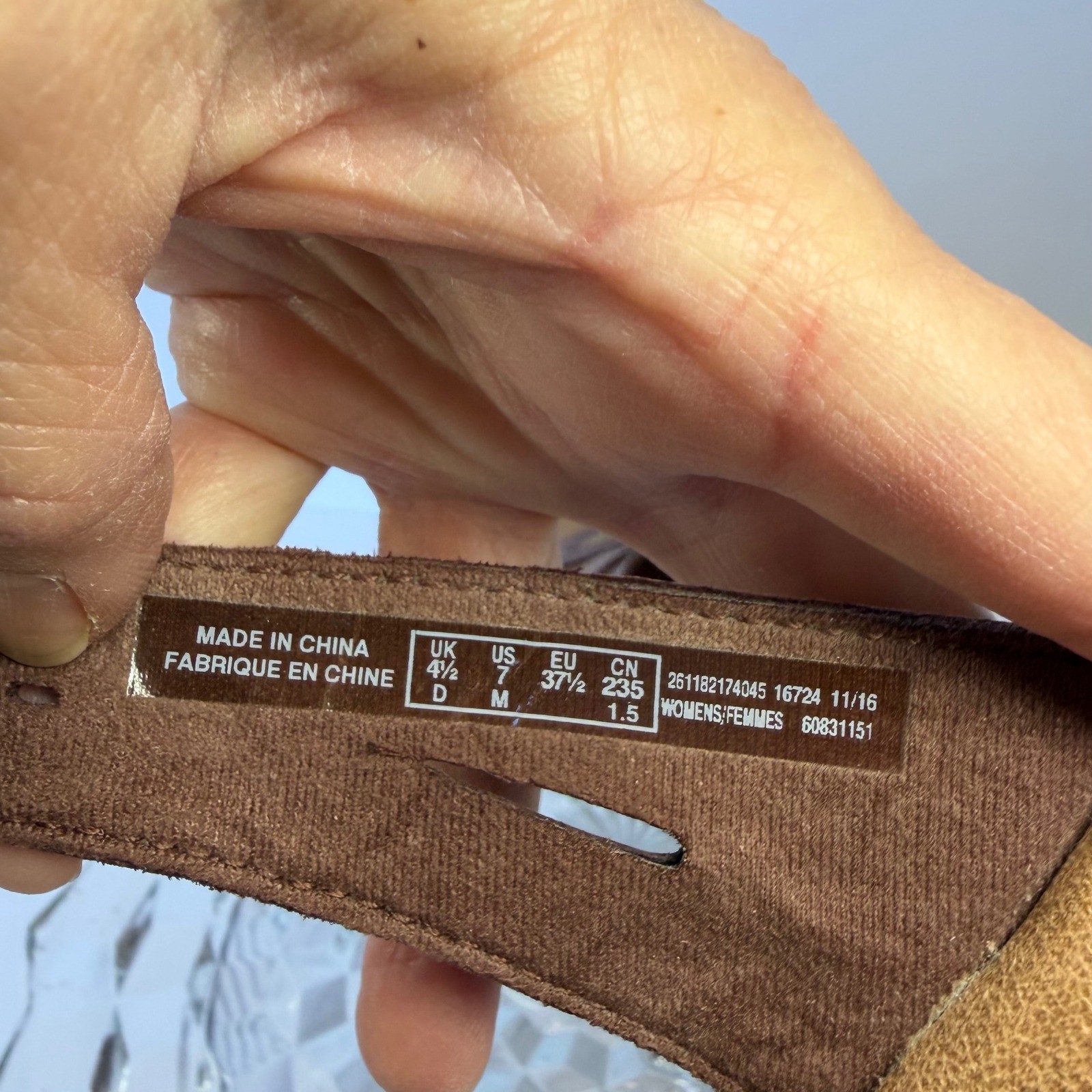 Clarks Collection Brown Leather Adjustable Strap … - image 2