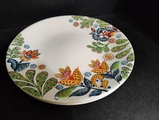 Dash of That  Ceramic Stoneware Floral Dinner Plates Set of 2