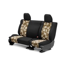 Caltrend Neosupreme 2nd Row Hawaiian Beige Black Custom Seat Covers