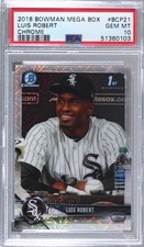2018 Bowman Chrome Prospects Mega Box Mojo Refractor Luis Robert PSA 10 03ij