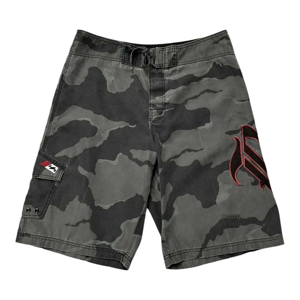 Pantalones Cortos Camuflados Vintage Y2k BILLABONG Talla 34 Foto 2 de 4