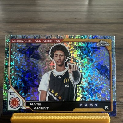 2025 Topps Chrome Mcdonald's All American McFlurry Refractor Nate Ament
