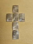 .999 Silver 5x 1g Bars Investment Lot Pure Silver Bullion Bars