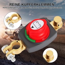 2 Stk Batterie Trennschalter Stromunterbrecher Marine PKW Stromschalter 12V 48V