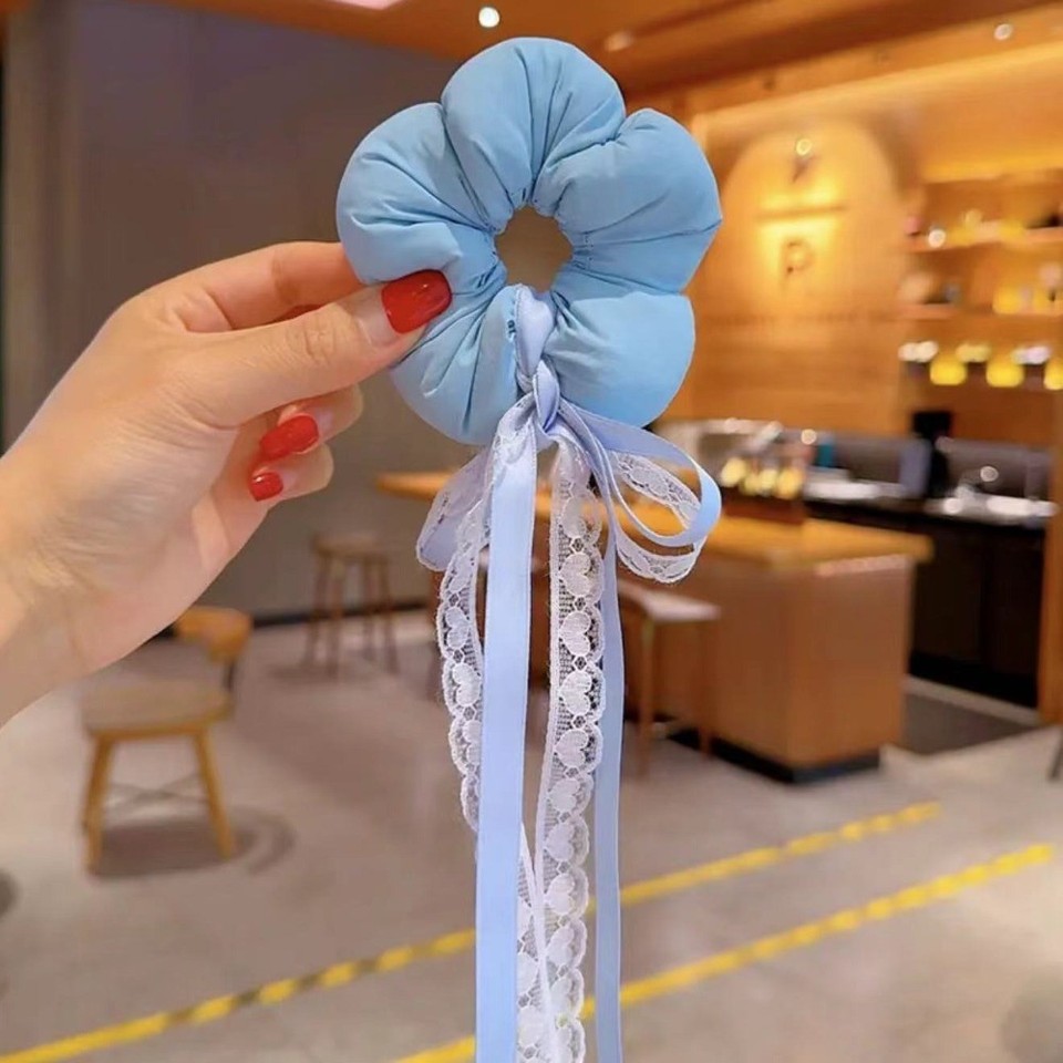 Princess Rope Flowers Ribbon Braid Flowers Hair Rope Cloth Floral Headrope Women Girl | eBay UK