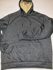 Mens Sherpa Lined Sweatshirt Thick Fleece Pullover Athletic Heavy Hood XXL