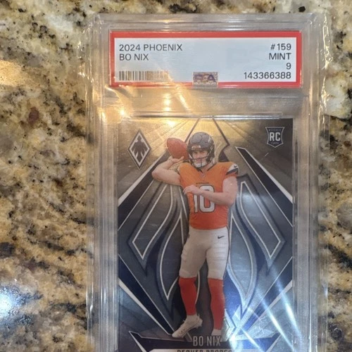 2024 Panini Phoenix Bo Nix Rookie #159 Denver Broncos PSA 9 Base Set