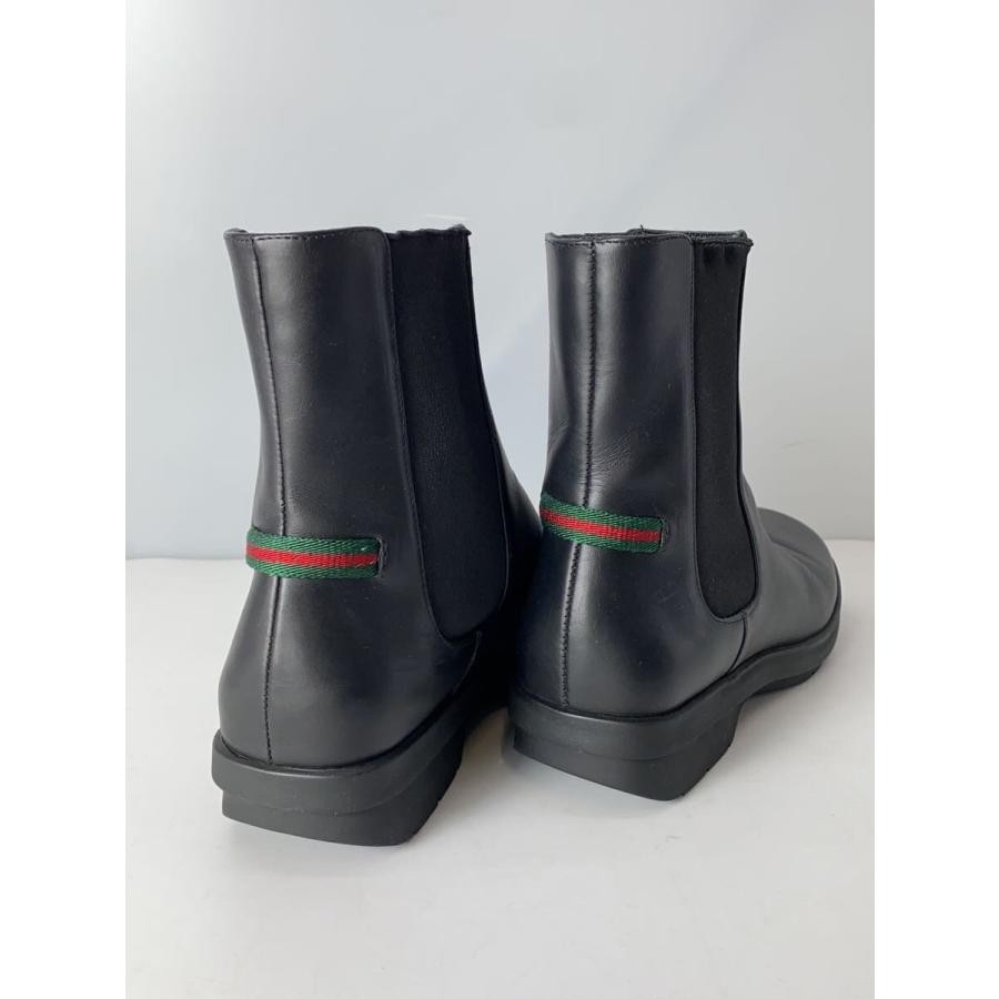 GUCCI Women's Gore Boots Leather Size:7/JP:24 Black From Japan 141200K Authentic thumbnail 6