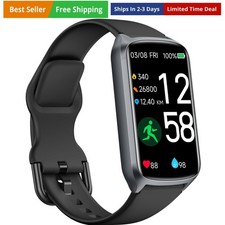 Health Fitness Tracker with 24/7 Heart Rate, Blood Oxygen, Blood Pressure, Sl...