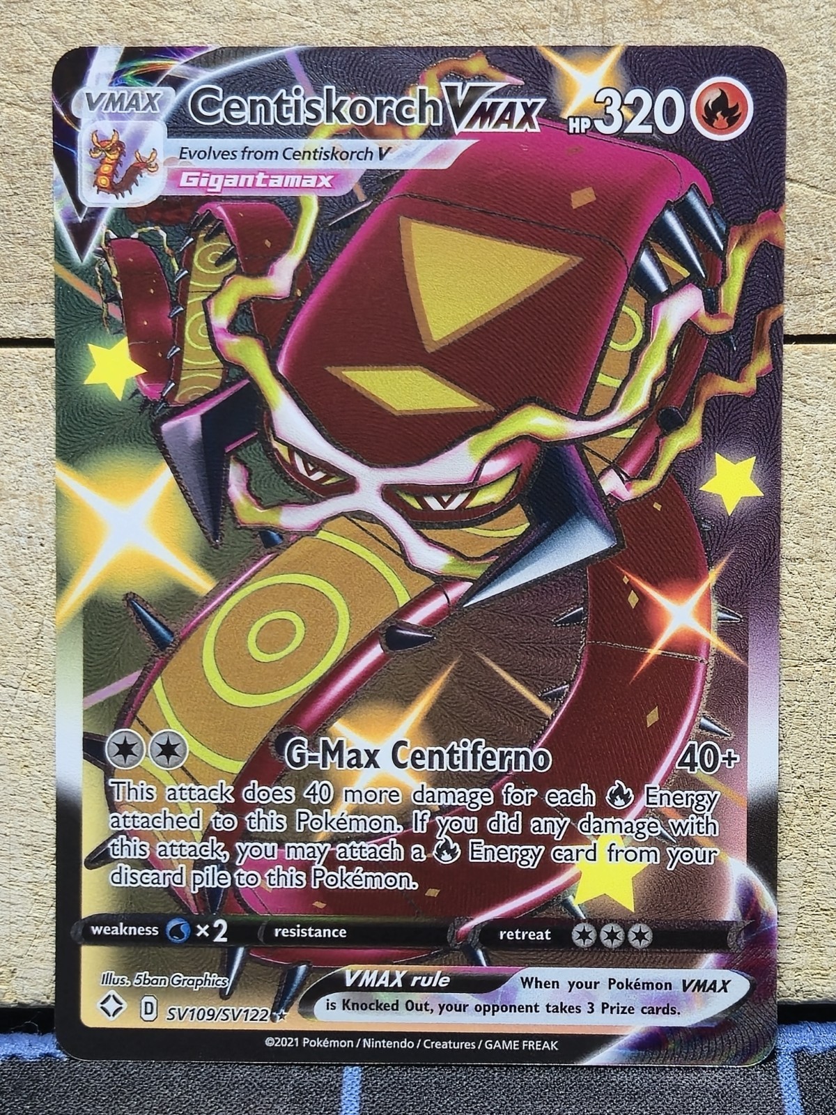 Centiskorch VMAX SV109/SV122 Shining Fates: Shiny Vault Holo