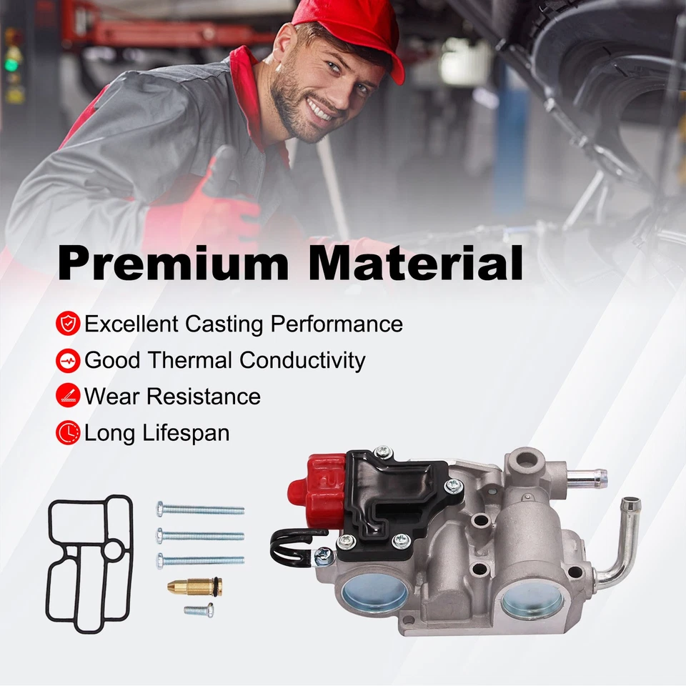 Válvula de control de aire de ralentí estabilizador de velocidad apto para Mitsubishi Galant Expo 2.4L Foto 2 de 4