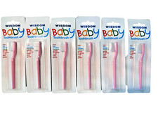 BABY TOOTHBRUSH 1 to 4 years 6 units. WISDOM England made