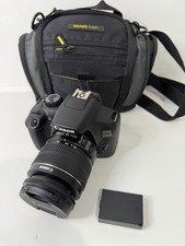 Canon EOS 1300D Rebel T6 DSLR Camera W/18-55mm f/3.5-5.6 IS II lens case 