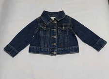 The Children's Place Denim Jacket Blue Button Up size 6-9 Months Pre-owned EUC