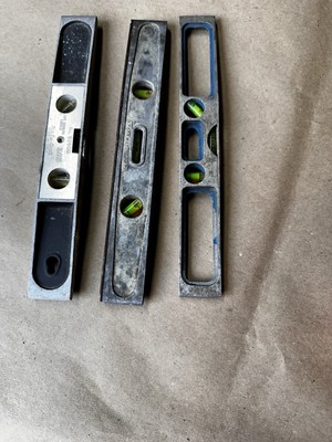 Vintage Torpedo Levels Sand's Craft SC50M, Craftsman 39832 & unknown 