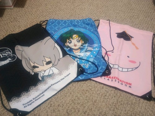 Anime Drawstring Bag Lot Kamisama Kiss Sailor Mercury Assassination Classroom