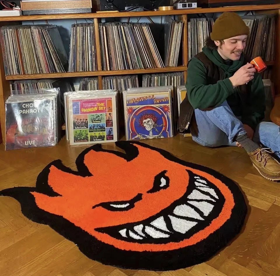 Alfombra/alfombra personalizada Spitfire hecha a mano acolchada 60X46CM antideslizante lavable a máquina Foto 2 de 2