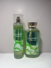 Bath and Body Works Cucumber Melon Set Fragrance Mist Shower Gel