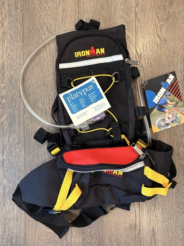 Ironman Platypus HydraBackpack Black Hydration Pack with Bladder New W/ Tags