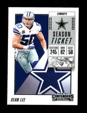 2018 Panini Contenders Season Ticket #74 Sean Lee Dallas Cowboys QTY