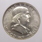 1960 "P" Franklin Half Dollar 50c ANACS MS64 #035 Unc BU *SOAPBOX* ECC&C, Inc.