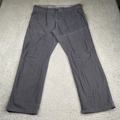 Wrangler ATG Pants Mens 38x30 Gray Regular Fit Canvas Utility Outdoors