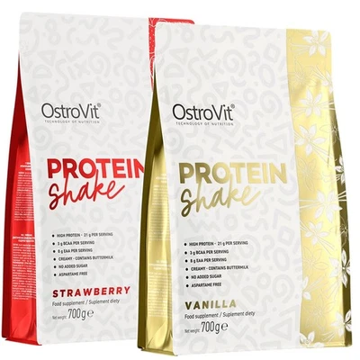 OSTROVIT PROTEIN SHAKE 700g - Hoher Proteingehalt, Knochengesundheit, Aminosäure - Bild 1 von 4