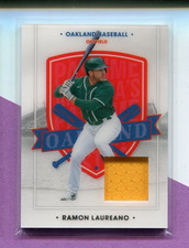 RAMON LAUREANO OAKLAND A'S 2021 PANINI CHRONICLES AMERICA'S PASTIME #20 JERSEY