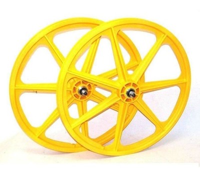 Skyway Tuff Wheels 24 Inch Pair Old School BMX Black Blue Red