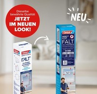 tesa Insect Stop Falt Fliegengitter Fenster - 80-140 Cm - Weiß | Teleskopierbare