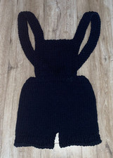 !!! Latzhose Hose Shorts Handgestrickt !! dic...