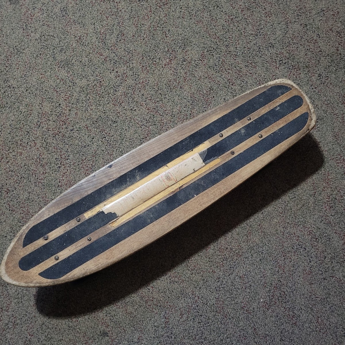 Vintage Hobie Skatepark Rider Pivot Skateboard Wood Track Force