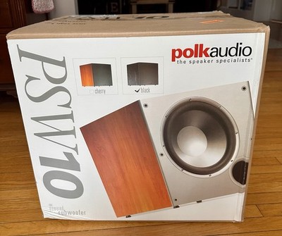 Polk Audio PSW10 10'' Powered Subwoofer 100W RMS Wired Black AM1055-C