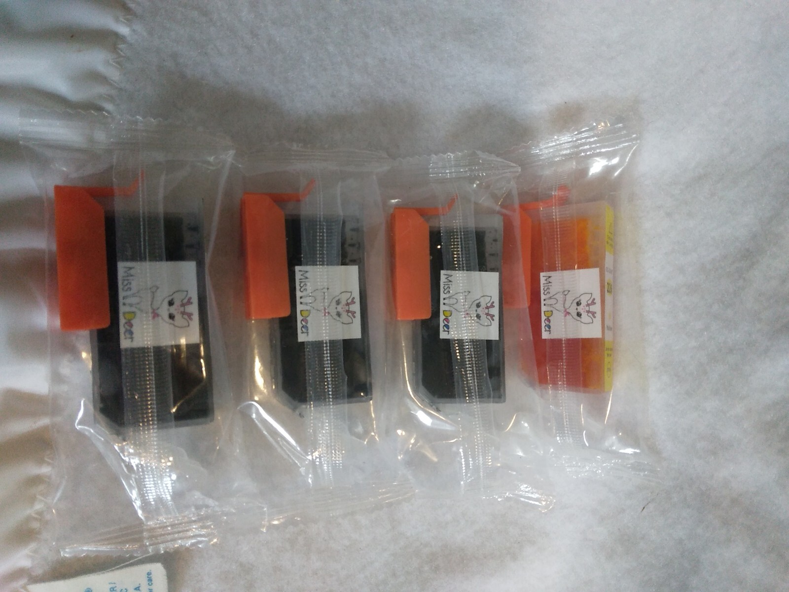 4-Pack Miss Dear CC-226 Printer Ink Cartridges - 3 Black, 1 Yellow-image