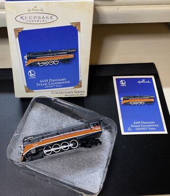 Hallmark Keepsake Ornament Lionel Train 4449 Daylight Steam Locomotive 2003