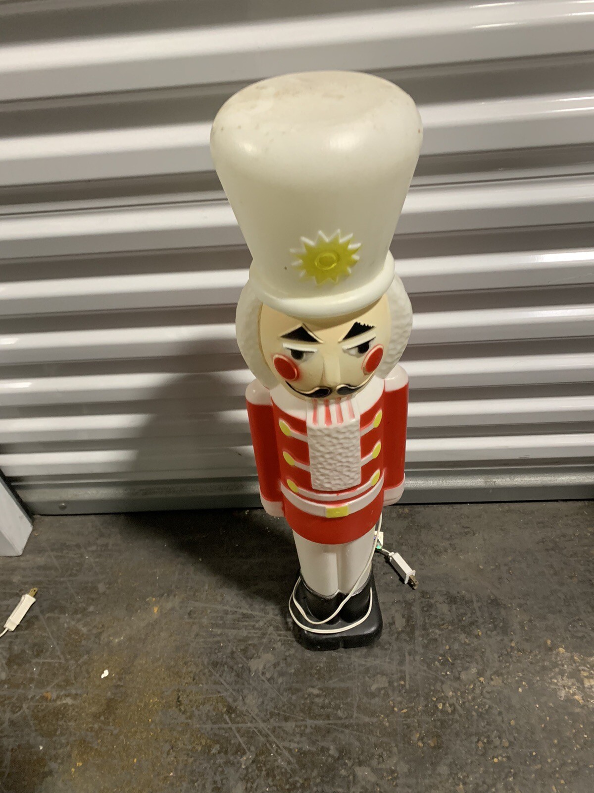 Vtg Union Products 30" Nutcracker/Toy soldier Christmas Blow Molds