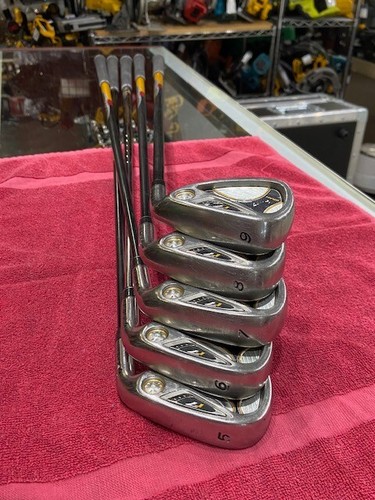 TaylorMade R7 Set di ferri 5-9, Pw 6 pz Flex Stiff REAX 60