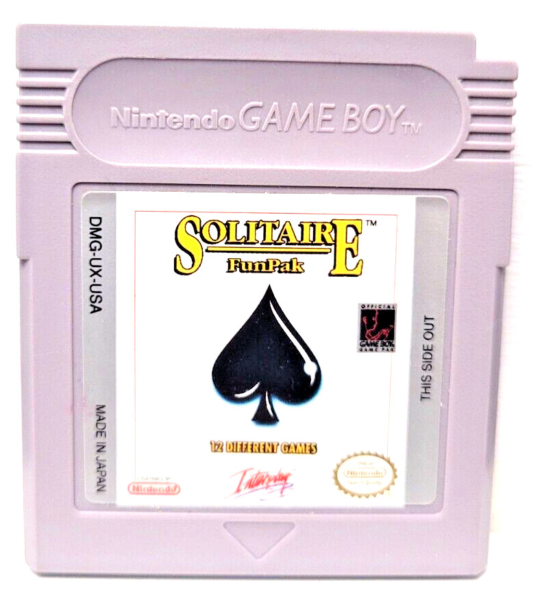 Solitaire FunPak (12 Different Games) Nintendo Gameboy Game Boy Cartridge