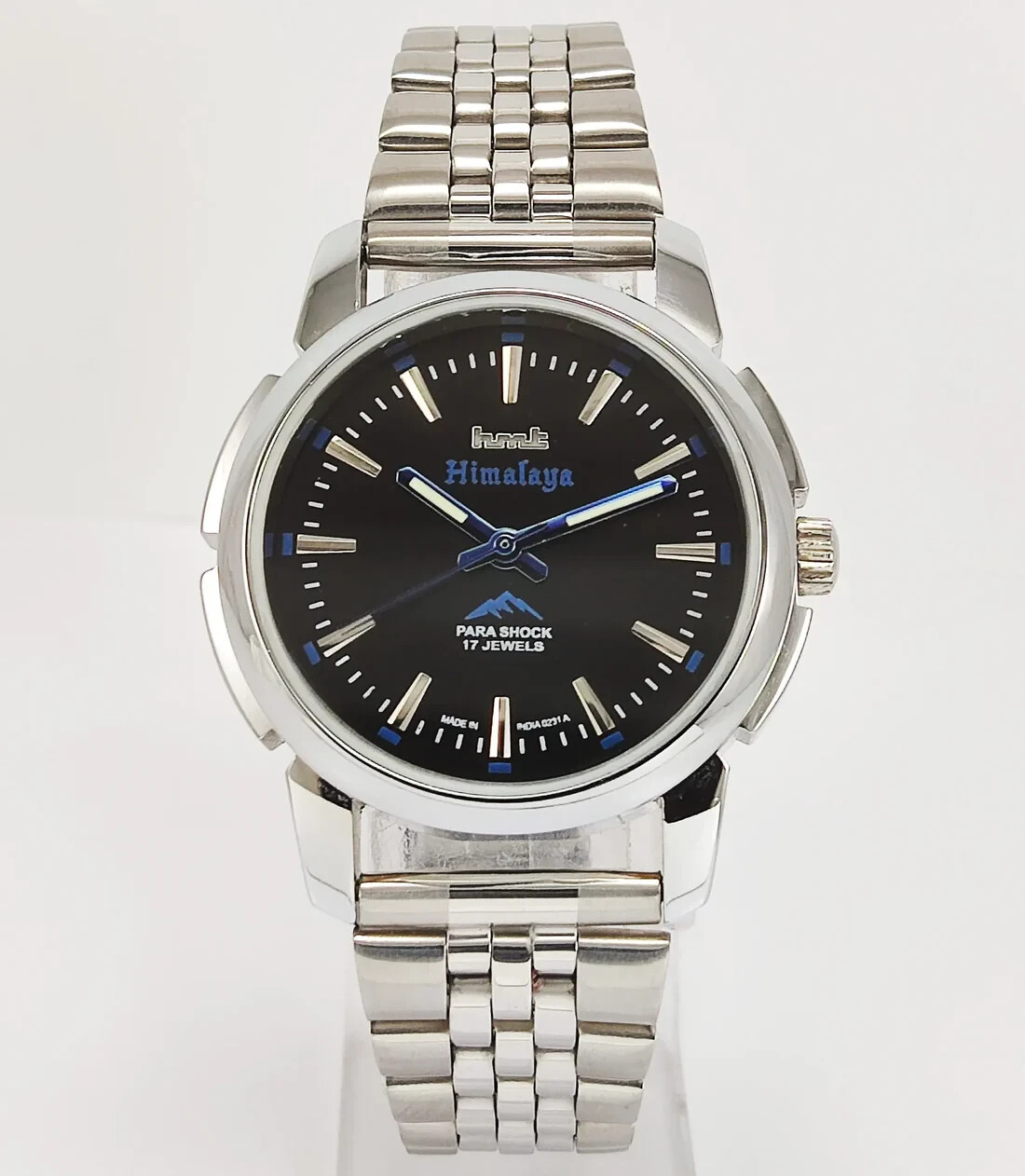 Working HMT Himalaya 17 Jewels Black Dial Hand Winding Transparent - Main Image