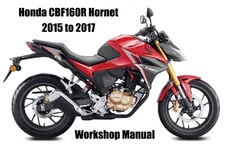 HONDA CBF 160R HORNET 2015 to 2017  WORKSHOP MANUAL - PDF Files