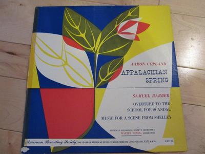 APPALACHIAN SPRING AARON COPLAND SAMUEL BARBER ARS 26 LP 33 RPM RECORD