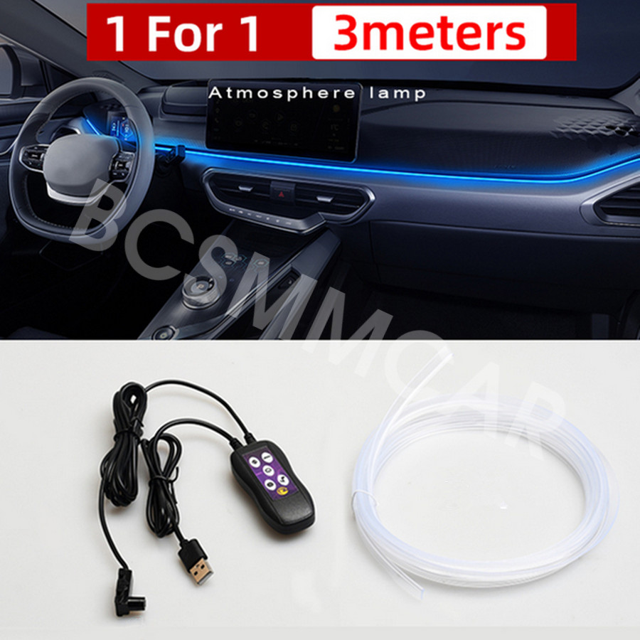 5V LED RGB Light Car Interior Decor Atmosphere Lamp Strip USB Interface Flexible