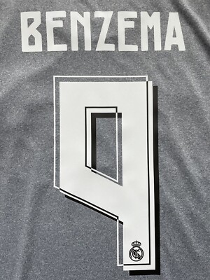 2015/16 Real Madrid Away Jersey #9 Benzema XL Adidas Soccer