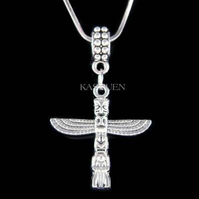 ~Totem Pole~ Indigenous Tribal Ancestor Native Pacific Northwest Coast Necklace